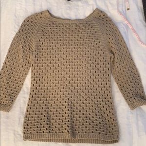 Cotton by Autumn Cashmere 3/4 sleeve knit sweater